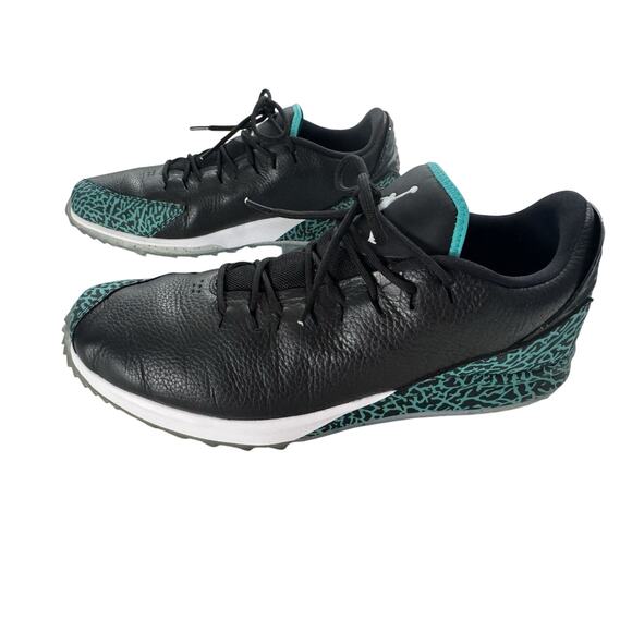 Nike Jordan ADG Black Jade Teal Golf Shoes Mens Size 12 AR7995-002